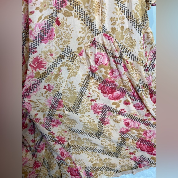 Free People Lena Printed Ethereal Billowy Ruffles Midi Dress - Picture 5 of 7